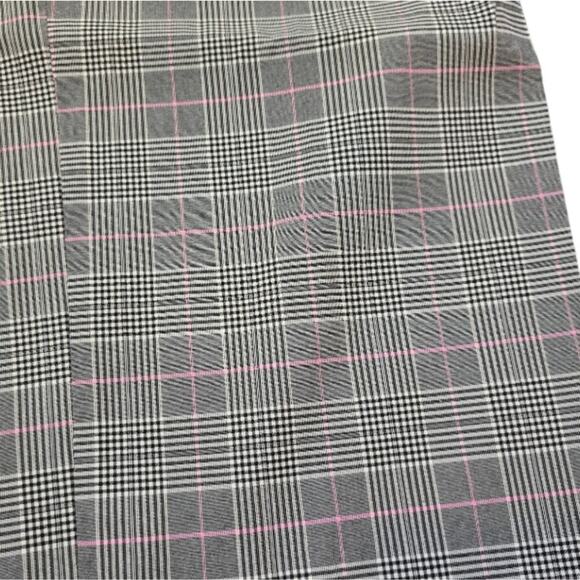 Lane Bryant The Allie Pink Black and White Plaid Straight Leg Pants Plus Size 28 - Picture 7 of 14